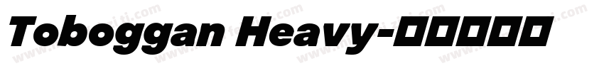 Toboggan Heavy字体转换